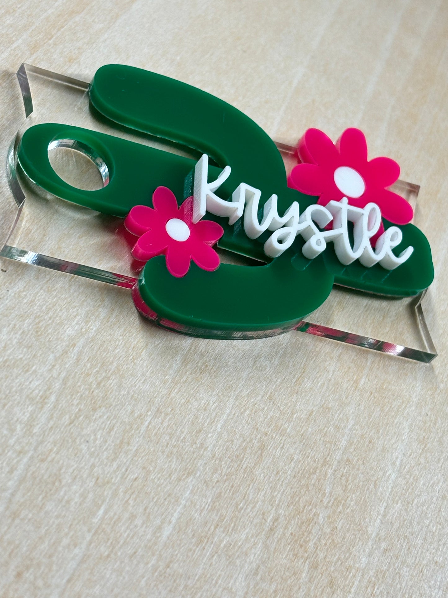 Cactus Name Plate